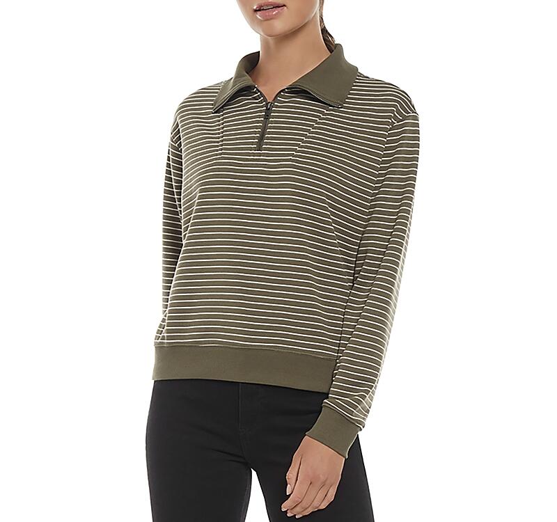 Three Dots Arta Quarter Zip Sweater Cover