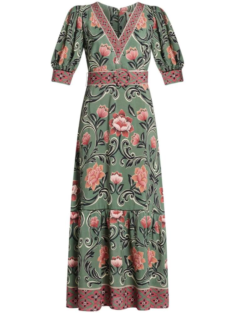 FARM Rio floral-print maxi dress - Green Cover