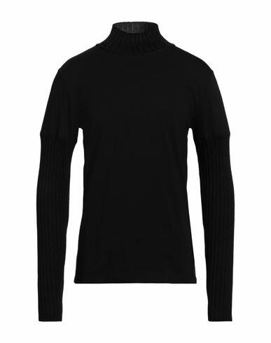 Mm6 Maison Margiela Man T-shirt Black Acrylic, Wool Cover