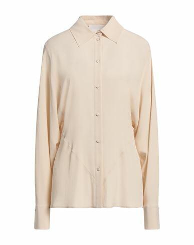 Erika Cavallini Woman Shirt Ivory Acetate, Silk Cover