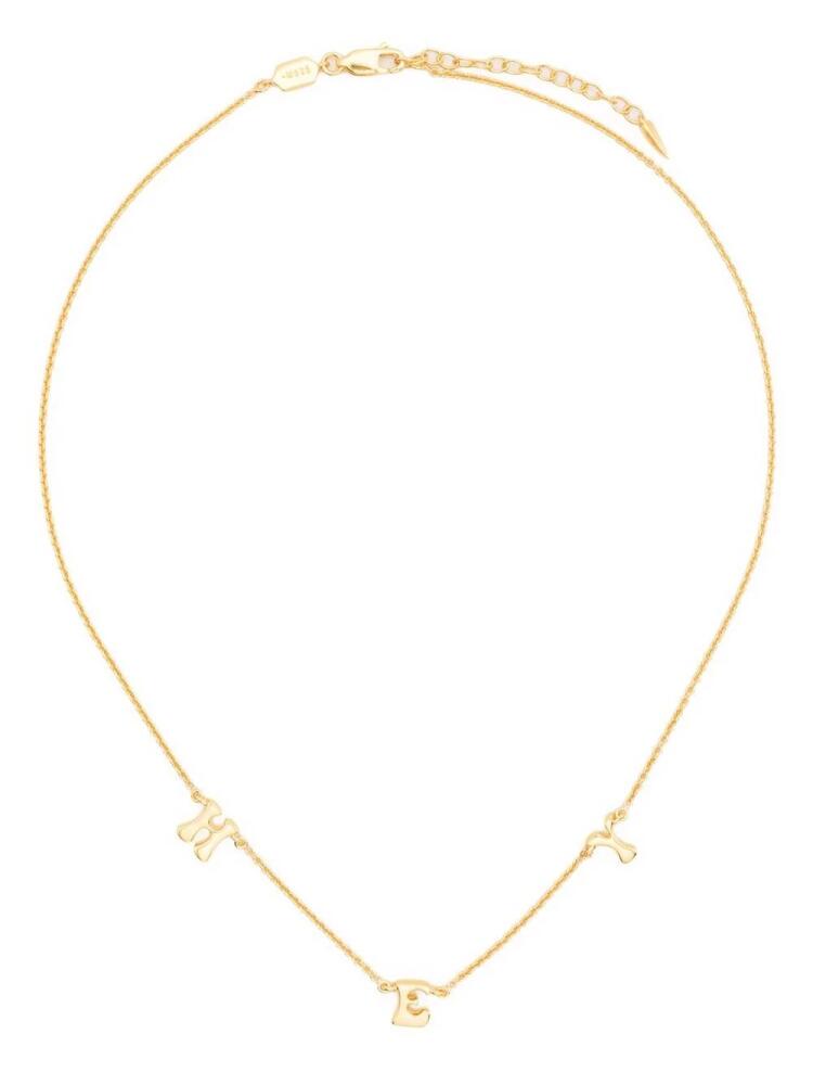 Missoma letter charm choker - Gold Cover