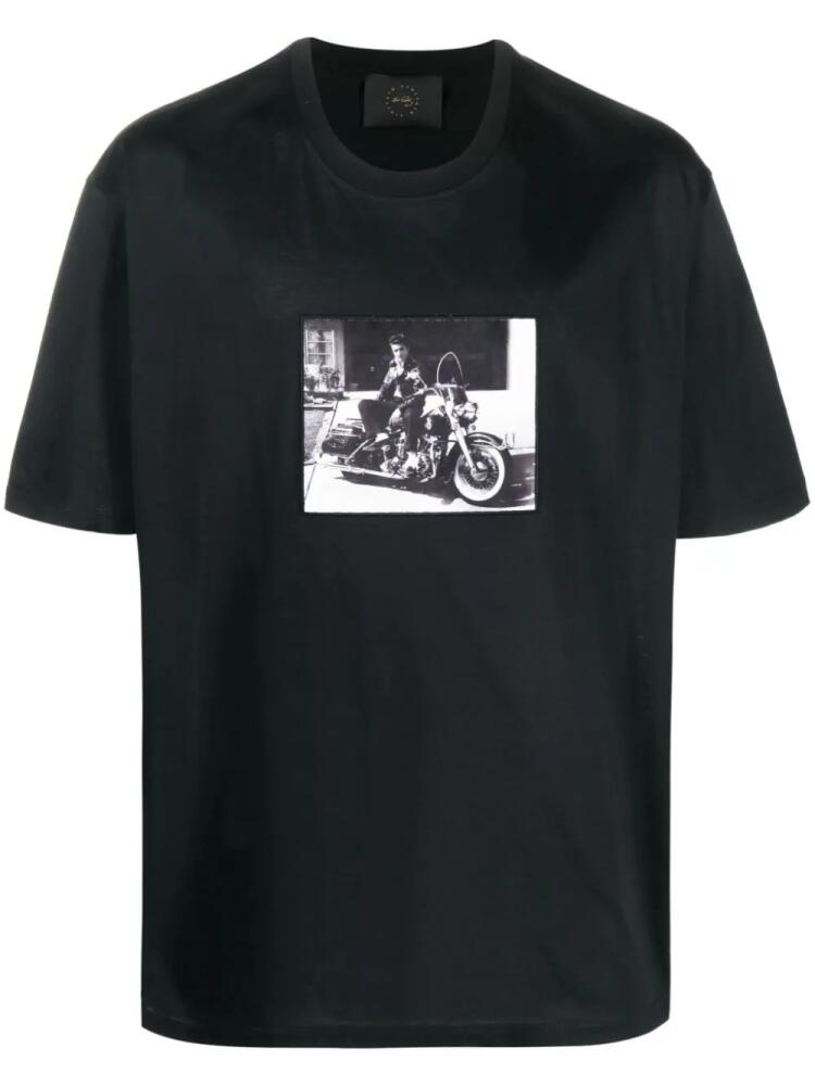 Limitato Elvis-print cotton T-shirt - Black Cover