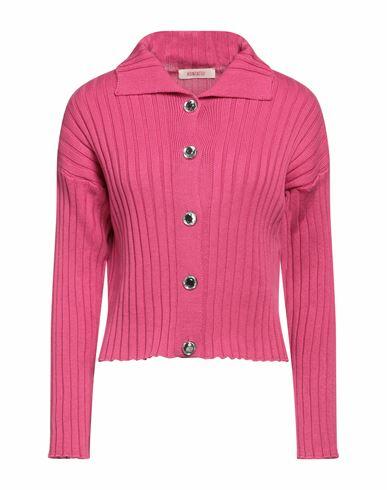 Kontatto Woman Cardigan Magenta Cotton Cover