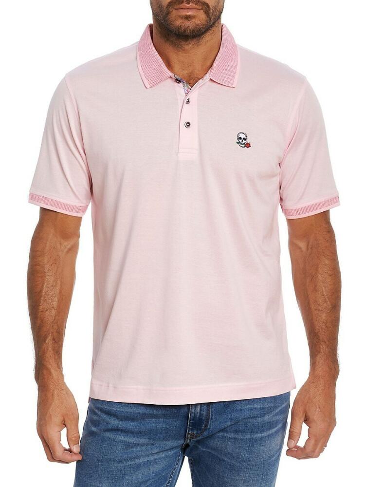 Robert Graham Men's Archie Skull Flower Polo - Pink Cover