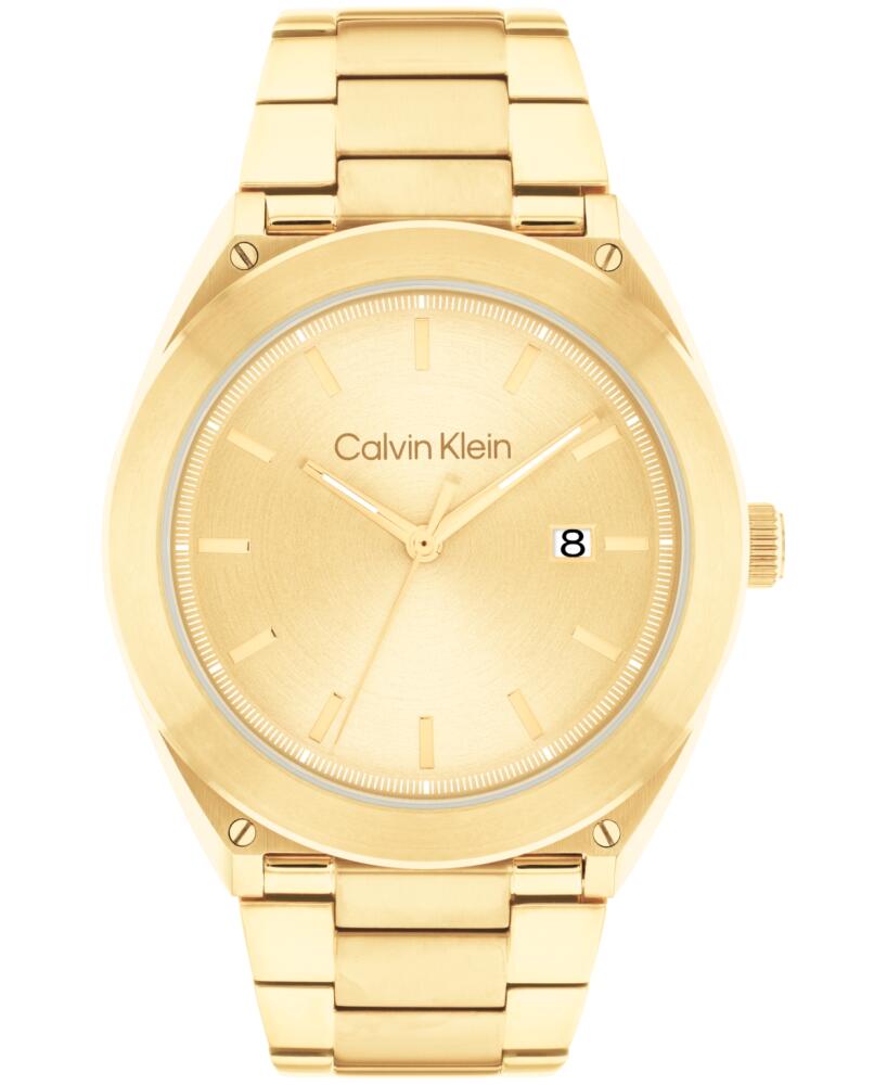 Calvin Klein Men's Gold-Tone Stainless Steel Bracelet Watch 44mm - Gold-Tone Cover