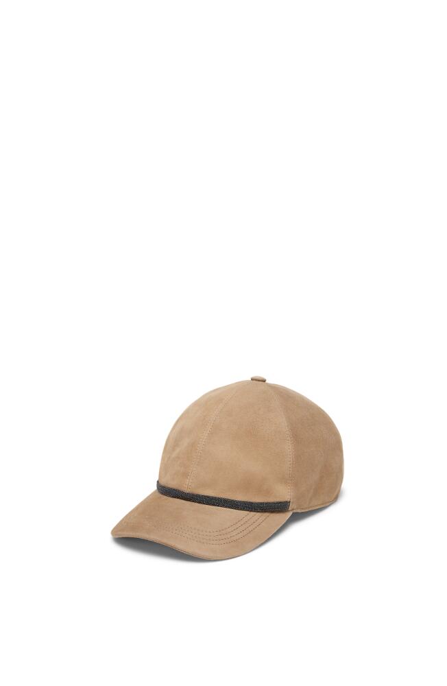 Brunello Cucinelli Suede baseball cap in Light Brown Cover