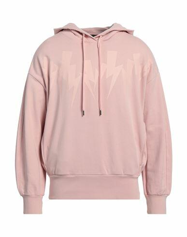 Neil Barrett Man Sweatshirt Pink Cotton, Elastane Cover