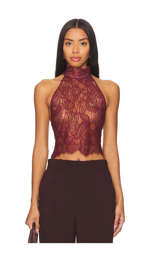 retrofete Violet Top in Wine Cover