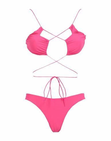 Amazuìn Woman Bikini Fuchsia Polyamide, Elastane Cover