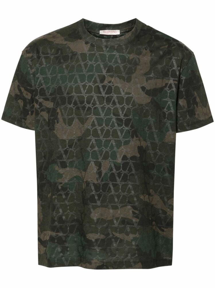 Valentino Garavani Toile Iconographe Camouflage-print T-shirt - Green Cover