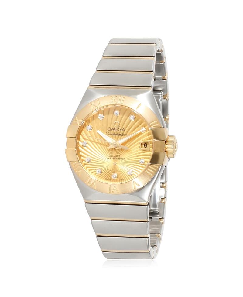 Pre-Owned Omega Stainless Steel/Gold Constellation Watch 123.20.27.20.58.001 30.20mm Cover