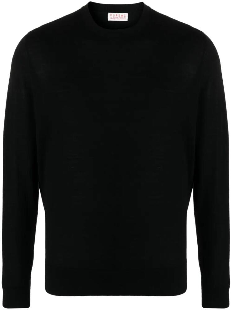 FURSAC crew-neck wool jumper - Black Cover