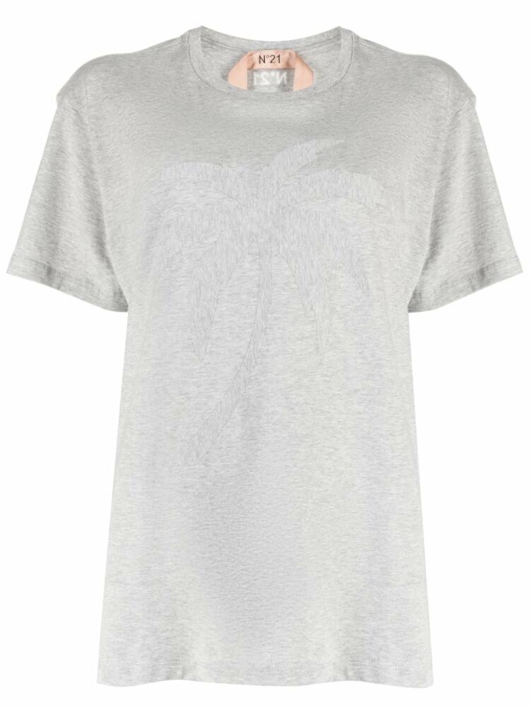 Nº21 round-neck cotton T-shirt - Grey Cover