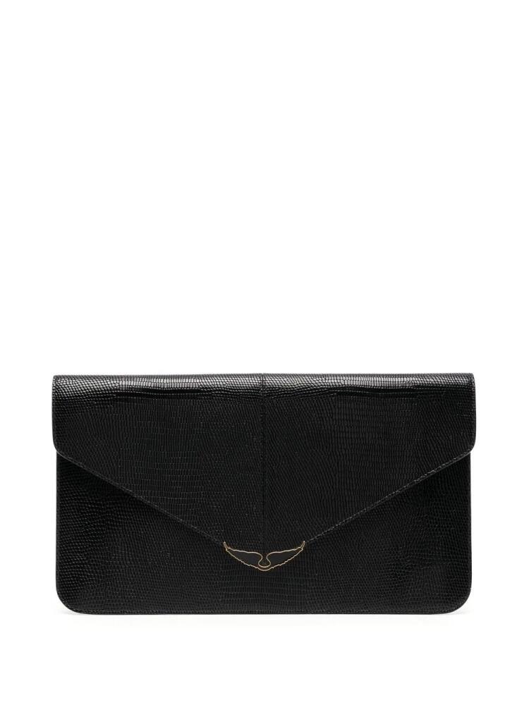 Zadig&Voltaire leather clutch bag - Black Cover