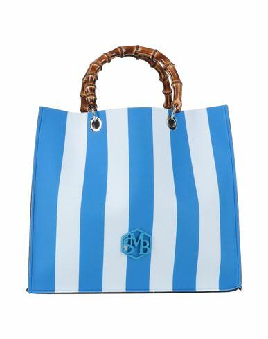 Save My Bag Woman Handbag Azure Polyamide, Elastane, Bamboo Cover