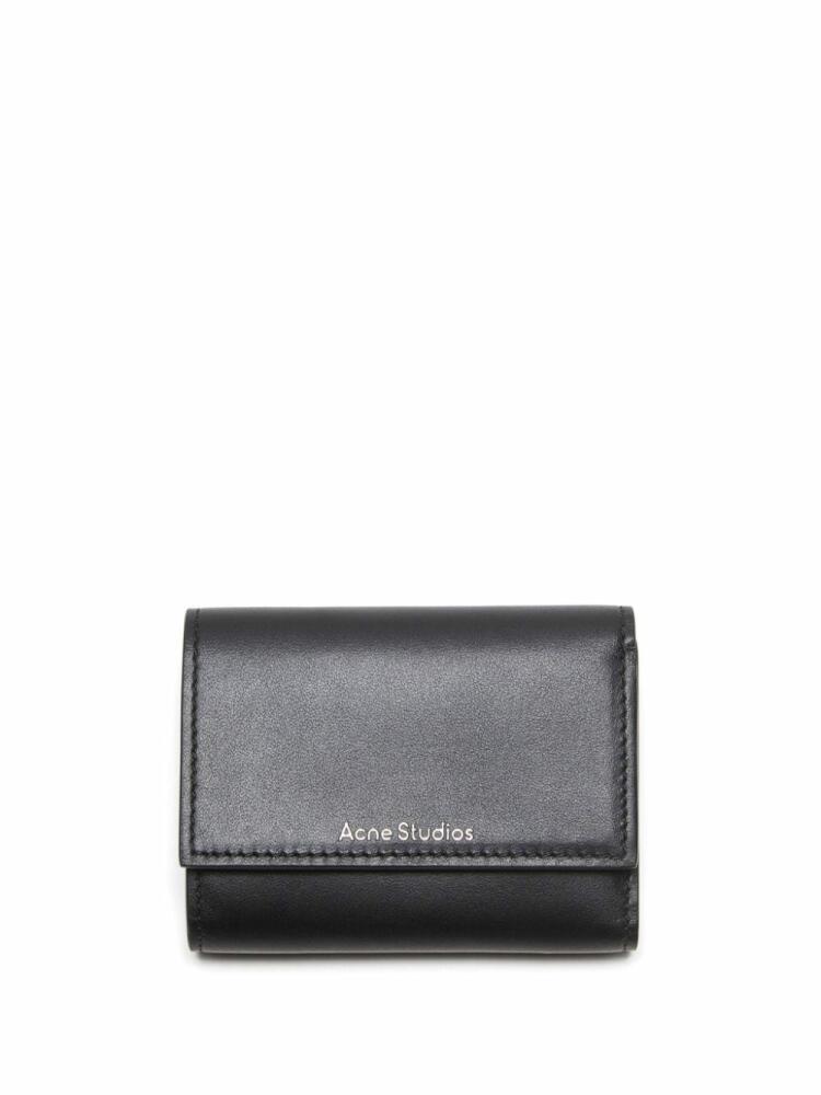 Acne Studios tri-fold leather wallet - Black Cover