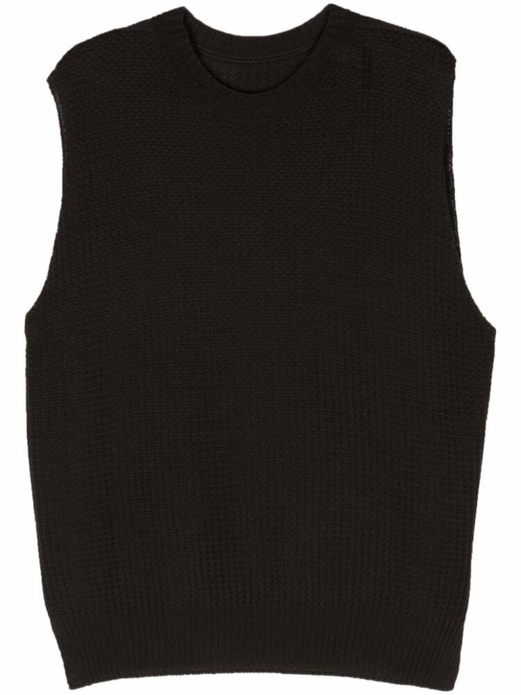 Homme Plissé Issey Miyake crew-neck sleeveless jumper - Brown Cover