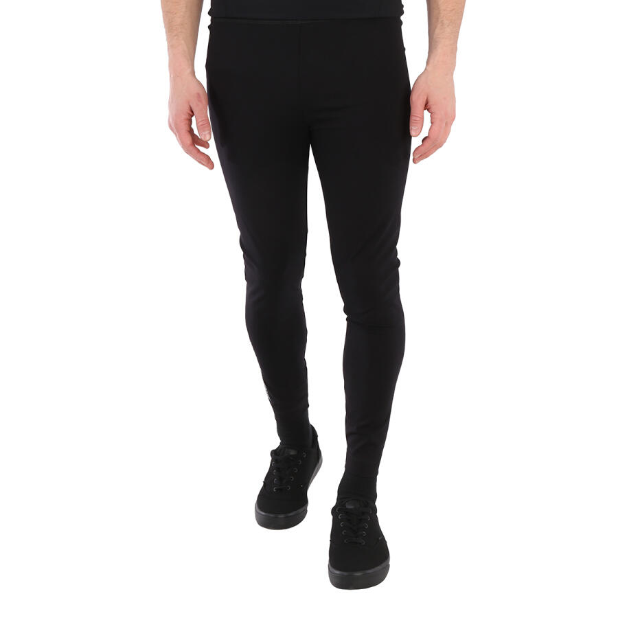 Moncler Mens Black Day-Namic Logo-Print Leggings Cover