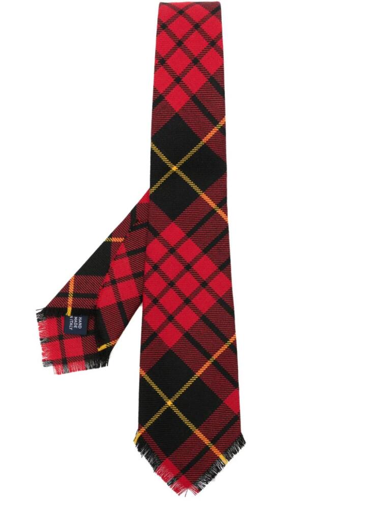 Polo Ralph Lauren tartan check-print tie - Red Cover