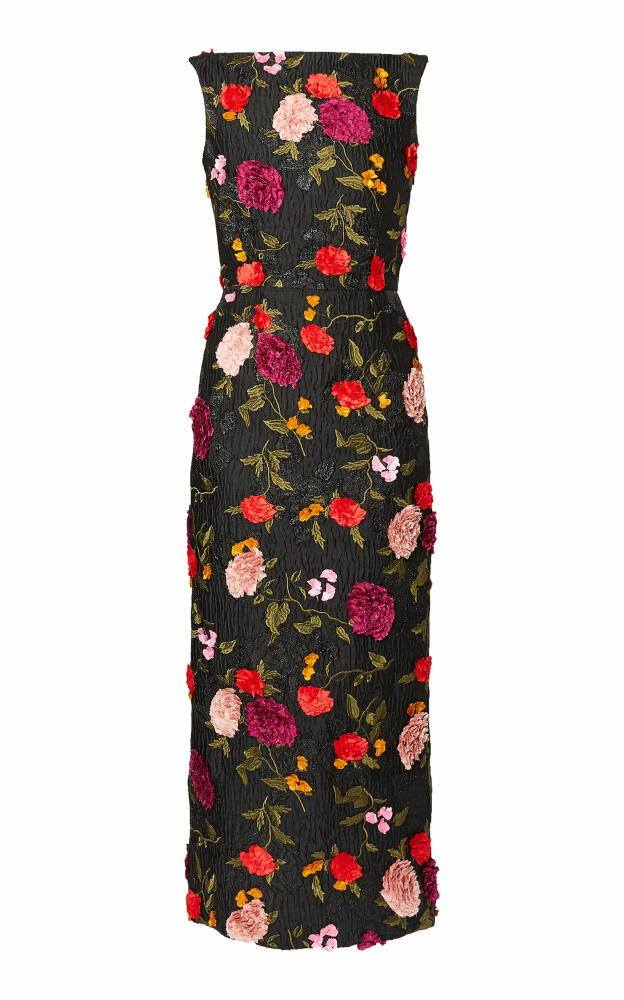 Erdem - Floral Jacquard Gown - Black Cover