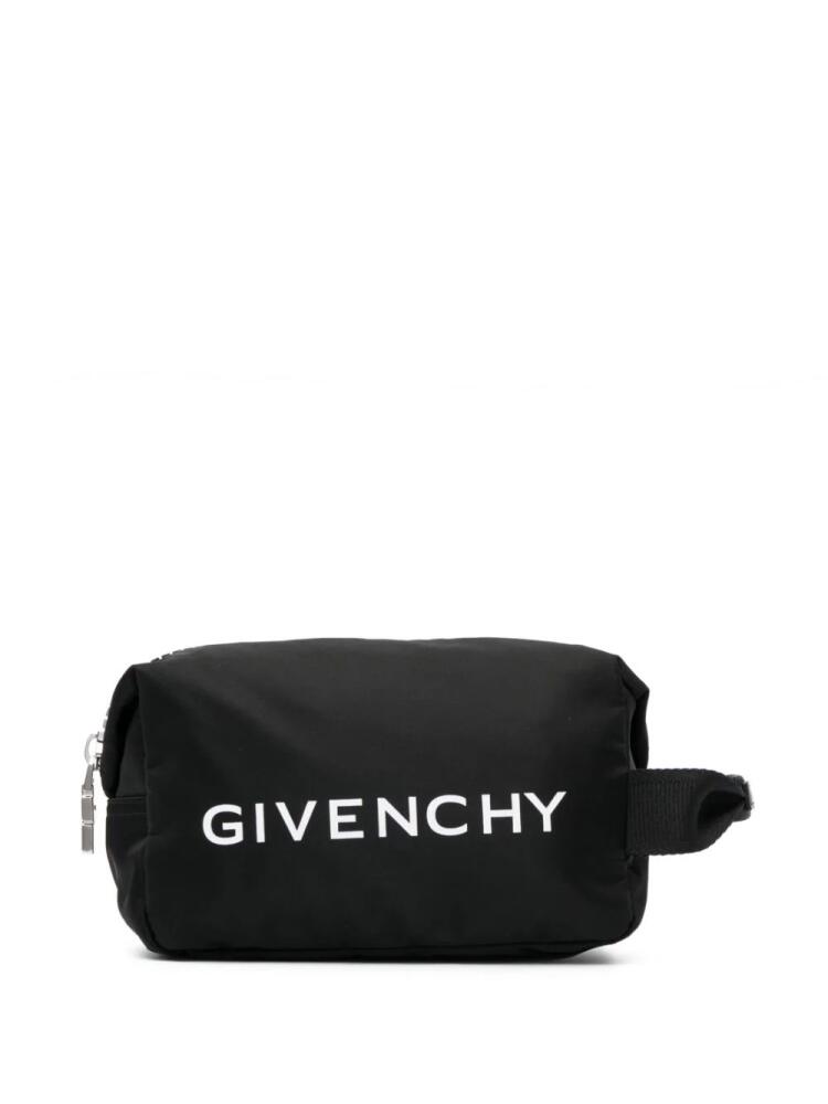 Givenchy logo-print zipped wash bags - Black Cover