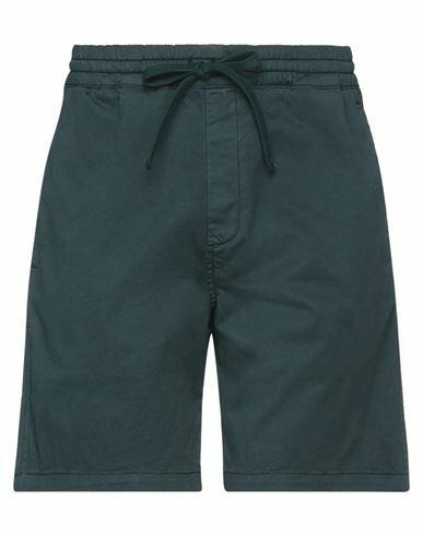 Carhartt Man Shorts & Bermuda Shorts Deep jade Cotton, Elastane Cover