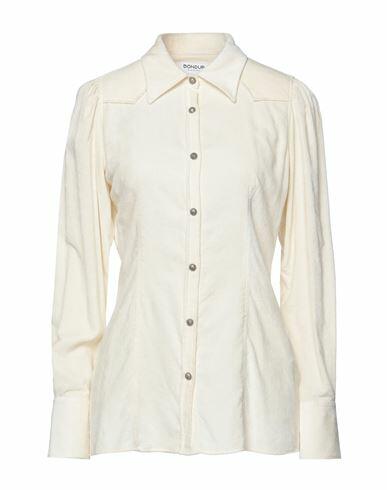 Dondup Woman Shirt Ivory Viscose, Polyamide Cover