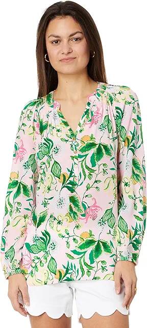 Lilly Pulitzer Elsa Top (Multi Via Amore Spritzer) Women's Blouse Cover