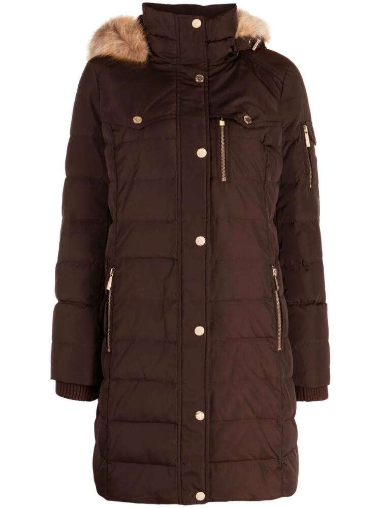 Michael Michael Kors hooded puffer coat - Brown Cover