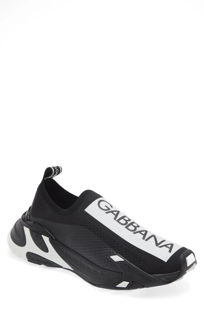 Dolce & Gabbana Sorrento Logo Slip-On Sneaker in Black Cover