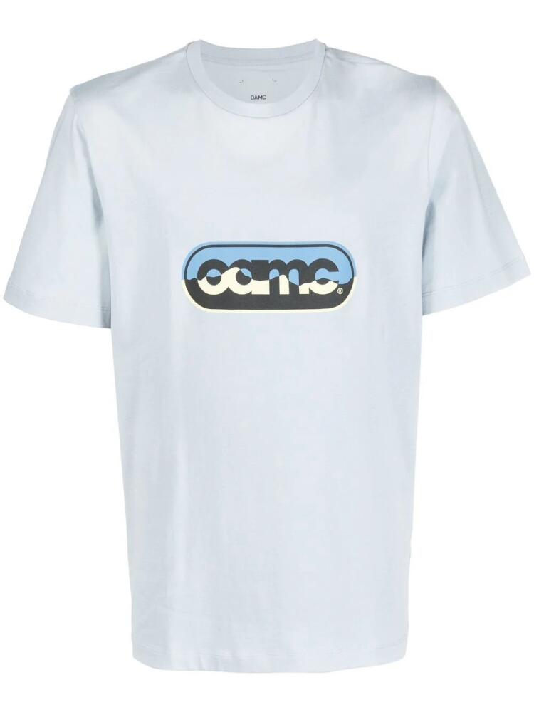 OAMC logo-print T-shirt - Blue Cover