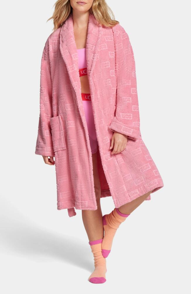 UGG(r) Lenore Terry Cloth Robe in Macaron Uggblock Cover