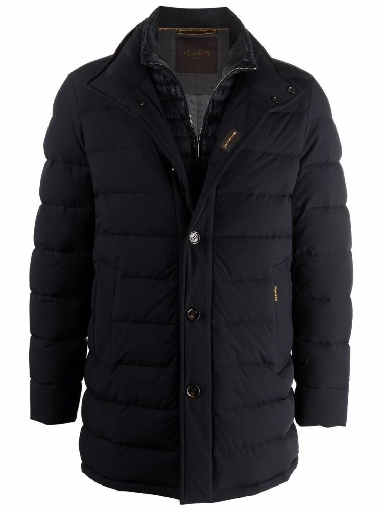 Moorer layered down-padded jacket - Blue Cover