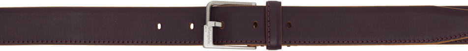 Maison Margiela Burgundy Pin-Buckle Belt Cover