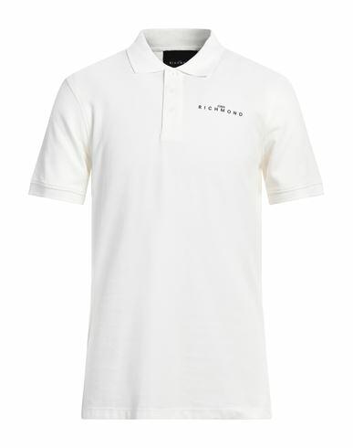 John Richmond Man Polo shirt Off white Cotton Cover