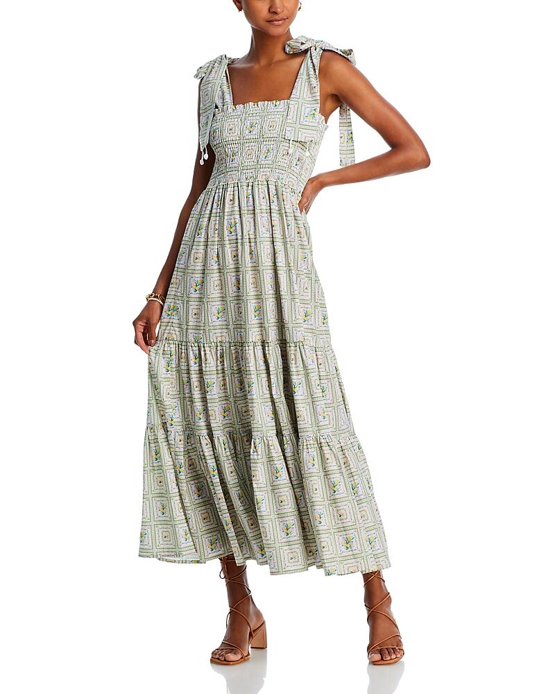 Capittana Evita Lemon Flowers Maxi Dress Cover