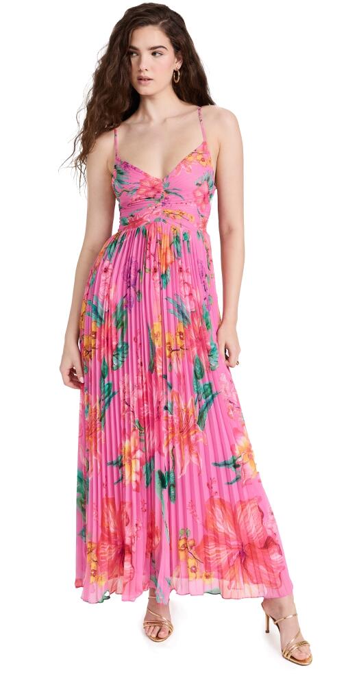 ROCOCO SAND Megan Maxi Dress Pink Floral Cover