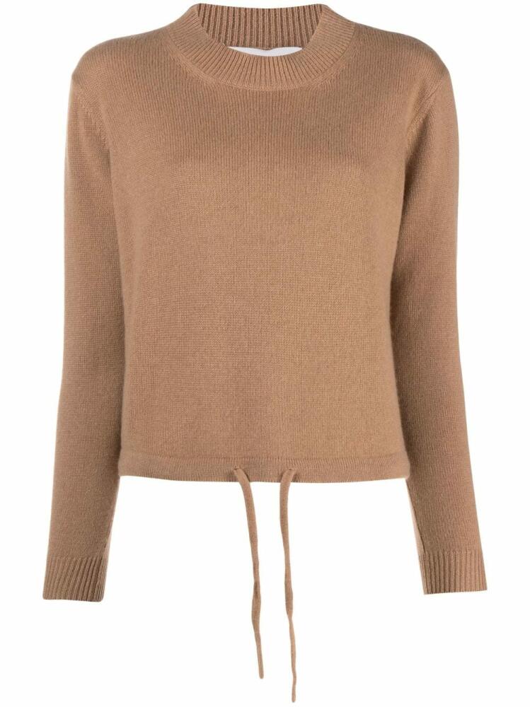 Liska cashmere drawstring-hem jumper - Brown Cover