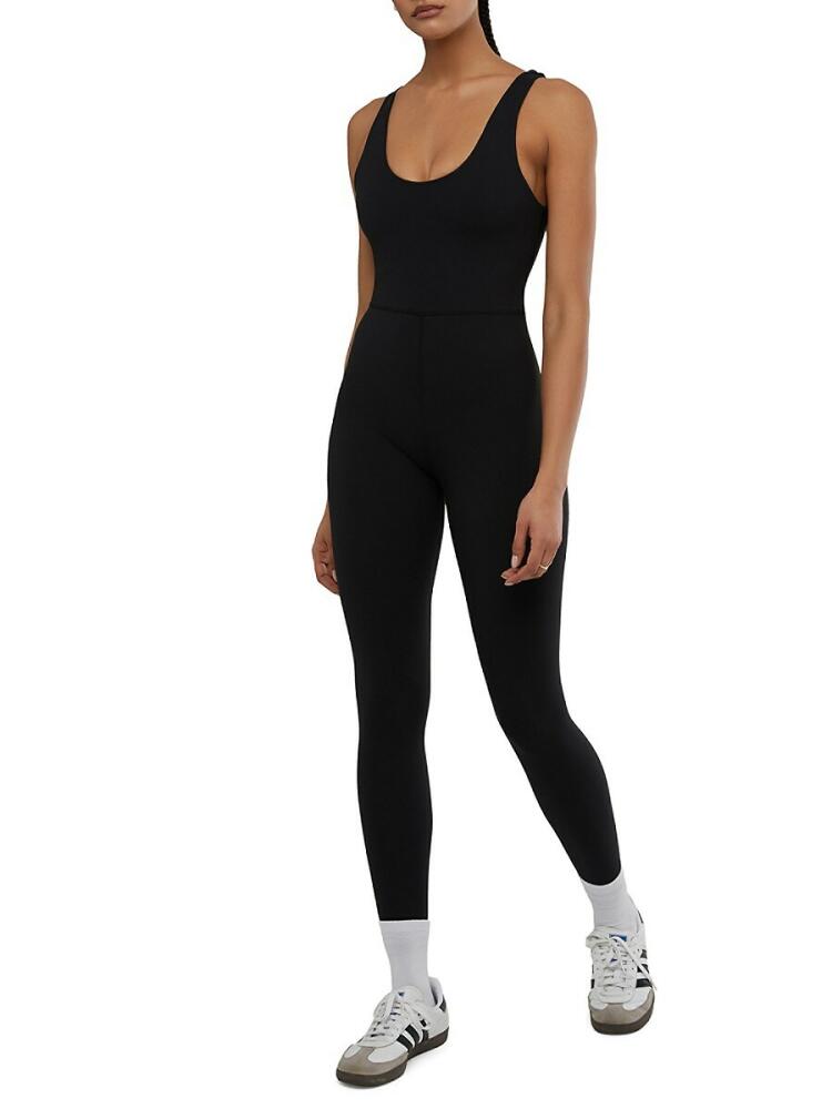 WeWoreWhat Women's Scoopneck Jumpsuit - Black Cover