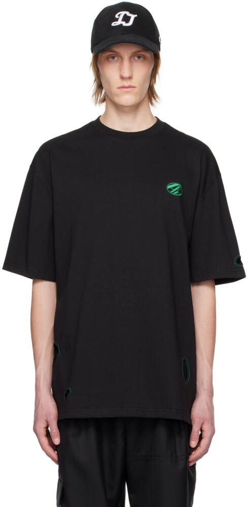 ADER error Black Cutout T-Shirt Cover