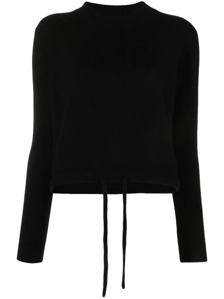 Liska cashmere drawstring-hem jumper - Black Cover