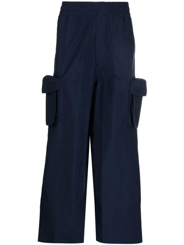 Sunnei wide-leg cargo trousers - Blue Cover