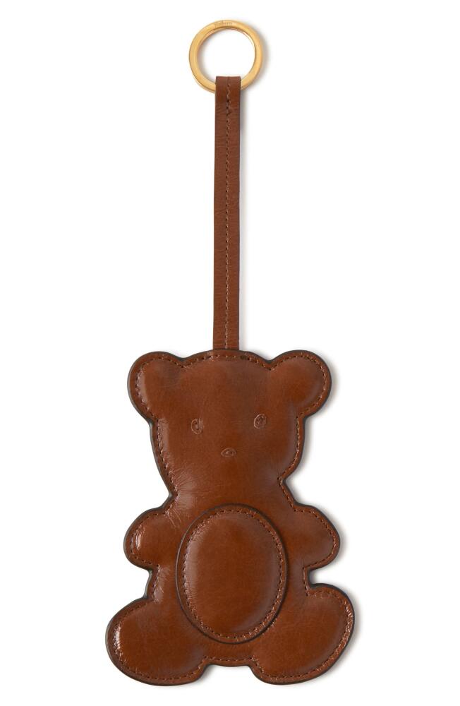 Mulberry x Rejina Pyo Leather Teddy Bear Charm in Oak Cover