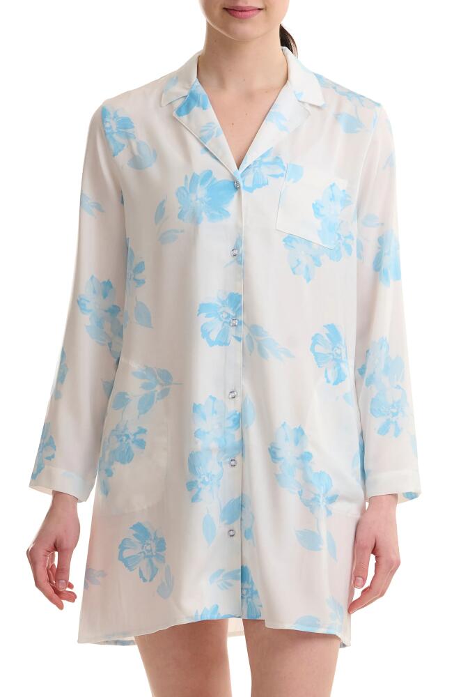 Splendid Long Sleeve Boyfriend Sleep Shirt in Fall Floral Cover