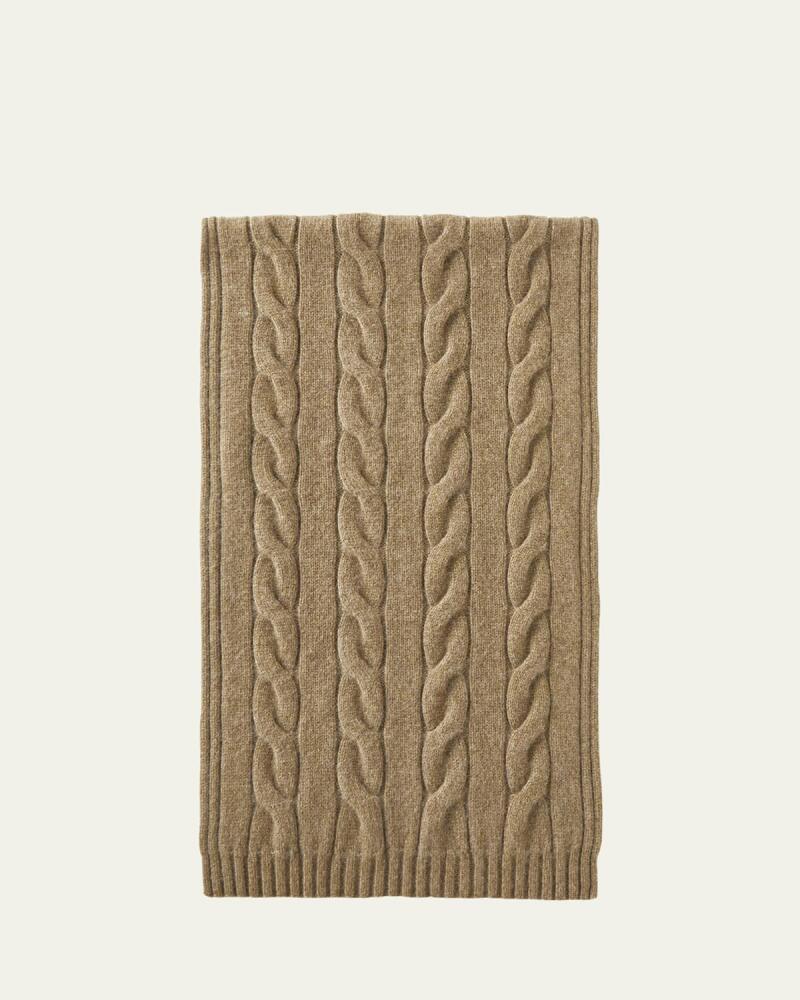 Loro Piana Cashmere Cable Knit Scarf Cover