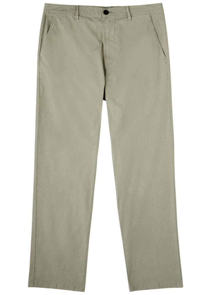 Citizens OF Humanity Elijah Stretch-cotton Poplin Chinos - Green Cover