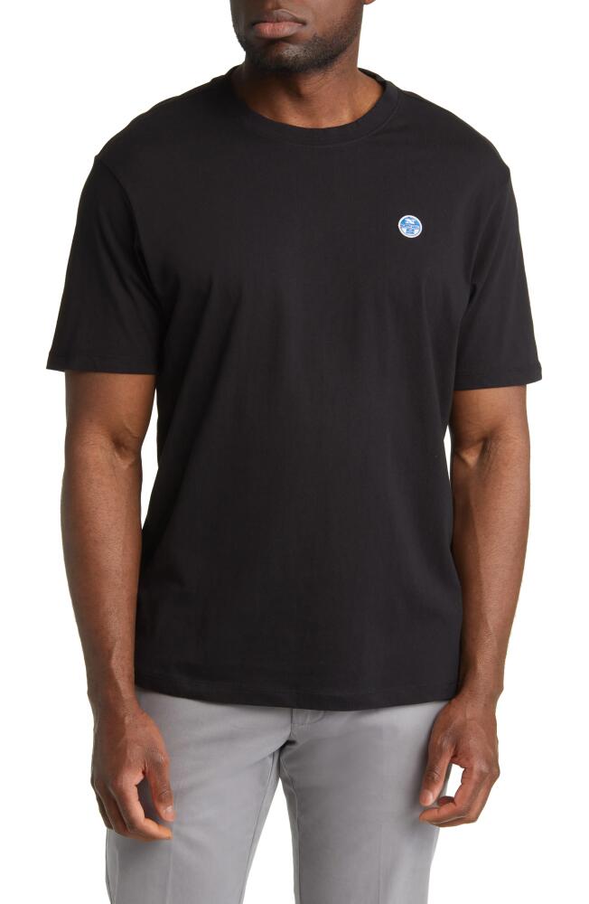 NORTH SAILS Logo Cotton T-Shirt in Black Cover