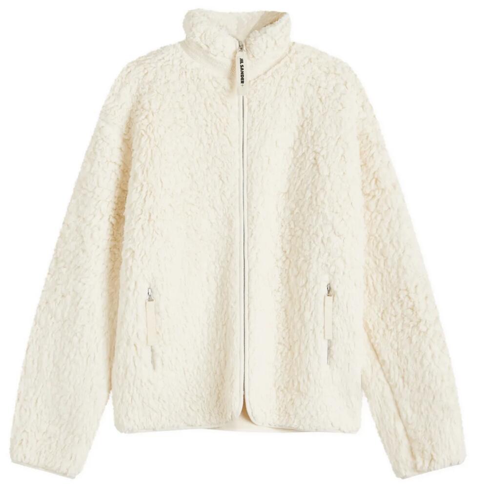 Jil Sander+ Men's Jil Sander Plus Fleece Jacket in Eggshell Cover