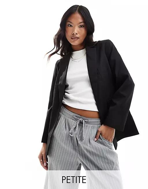 Miss Selfridge Petite blazer in black Cover