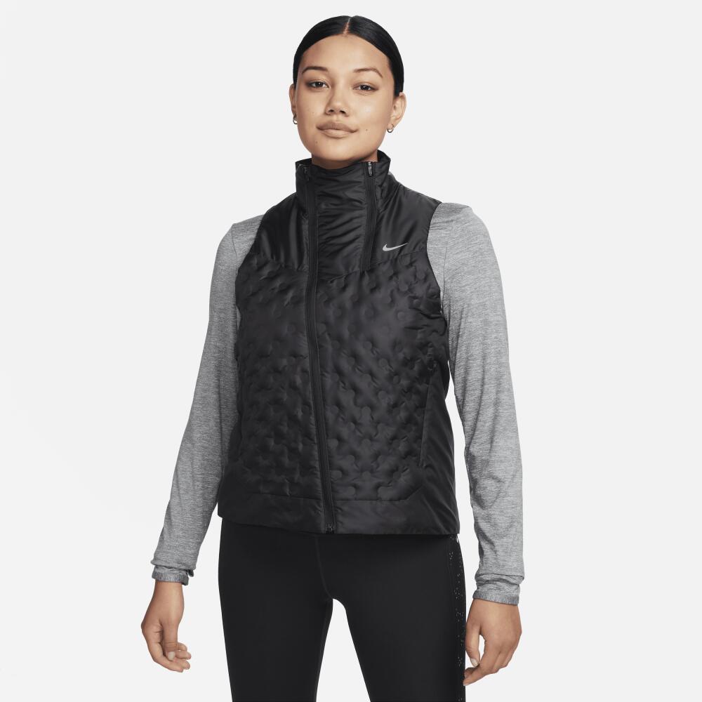 Nike Women's Therma-FIT ADV Repel AeroLoft Running Vest in Black Cover